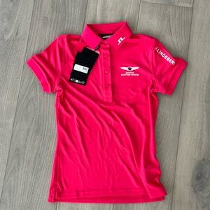 J. Lindeberg pink polo women’s xs